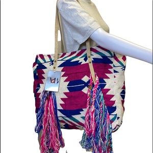 NWT America and Beyond boho cotton tote X-Large.